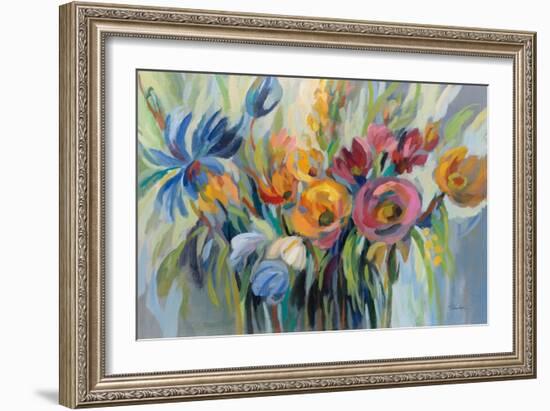 Fire Flowers-Silvia Vassileva-Framed Art Print