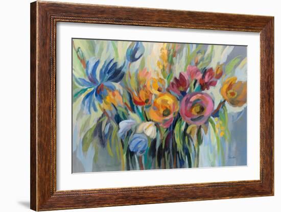 Fire Flowers-Silvia Vassileva-Framed Art Print