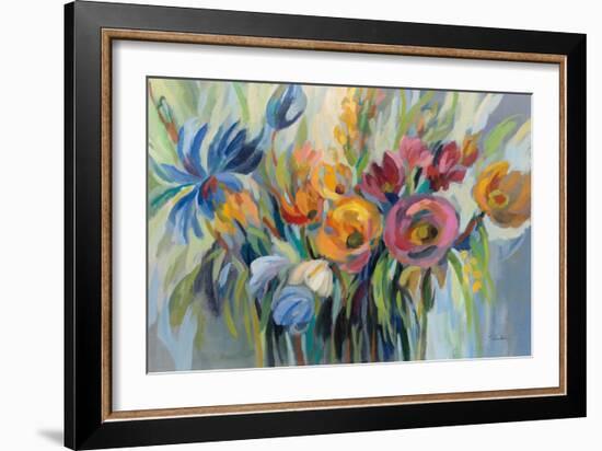 Fire Flowers-Silvia Vassileva-Framed Art Print