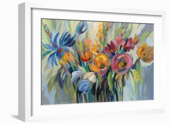 Fire Flowers-Silvia Vassileva-Framed Art Print