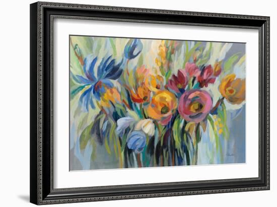 Fire Flowers-Silvia Vassileva-Framed Art Print