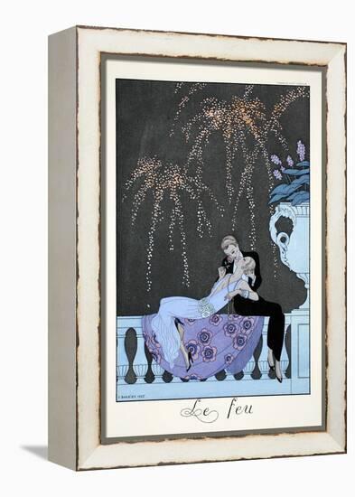 Fire, from 'Falbalas and Fanfreluches, Almanach des Modes Présentes, Passées et Futures', 1926-Georges Barbier-Framed Premier Image Canvas