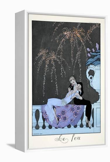 Fire, from 'Falbalas and Fanfreluches, Almanach des Modes Présentes, Passées et Futures', 1926-Georges Barbier-Framed Premier Image Canvas