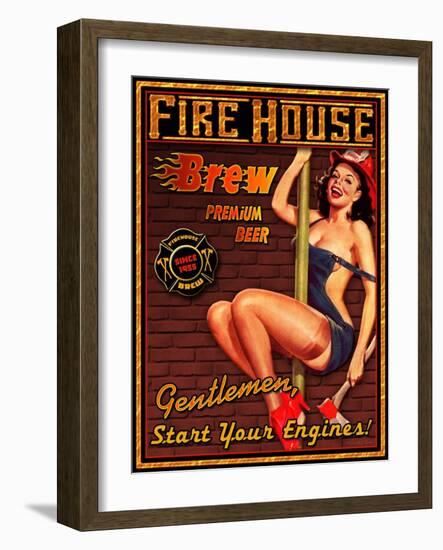 Fire House Brew-Kate Ward Thacker-Framed Giclee Print