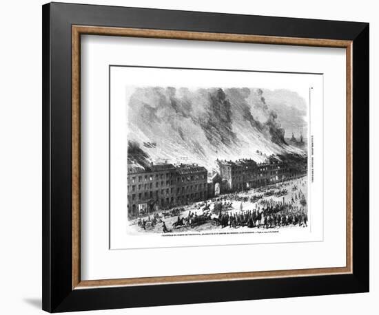 Fire in Saint Petersburg, May 1862, 1862-null-Framed Giclee Print