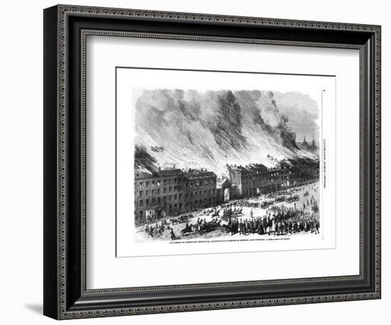 Fire in Saint Petersburg, May 1862, 1862-null-Framed Giclee Print