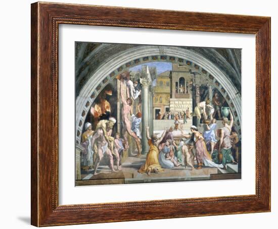 Fire in the Borgo-Raphael-Framed Giclee Print