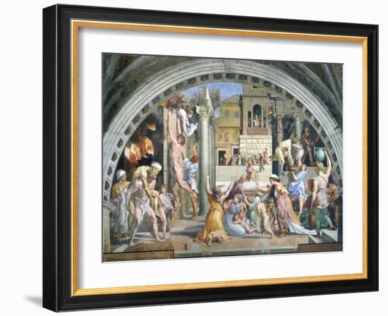 Fire in the Borgo-Raphael-Framed Giclee Print