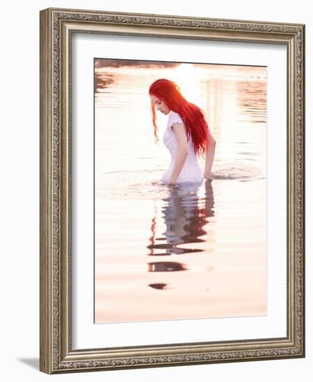 Fire Lake Dreams-Dimitri Caceaune-Framed Photographic Print