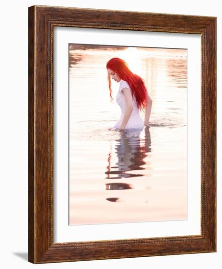 Fire Lake Dreams-Dimitri Caceaune-Framed Photographic Print