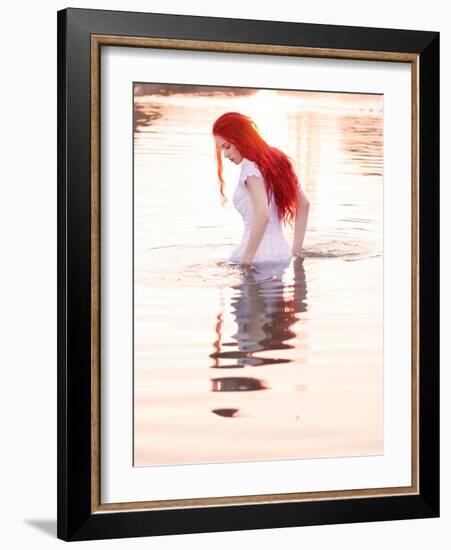 Fire Lake Dreams-Dimitri Caceaune-Framed Photographic Print