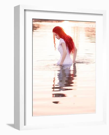 Fire Lake Dreams-Dimitri Caceaune-Framed Photographic Print