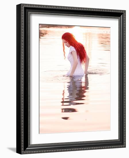 Fire Lake Dreams-Dimitri Caceaune-Framed Photographic Print