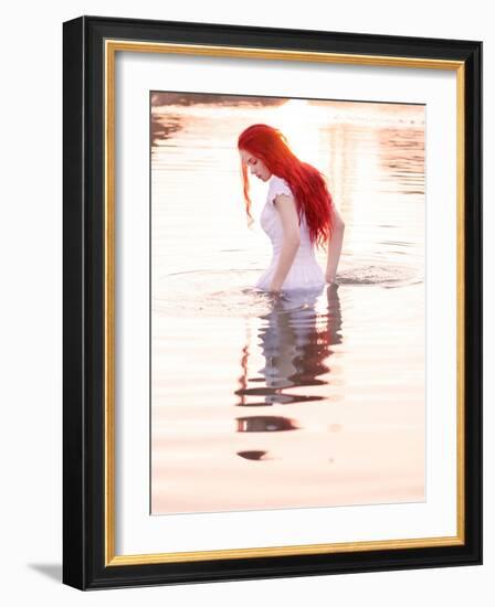 Fire Lake Dreams-Dimitri Caceaune-Framed Photographic Print