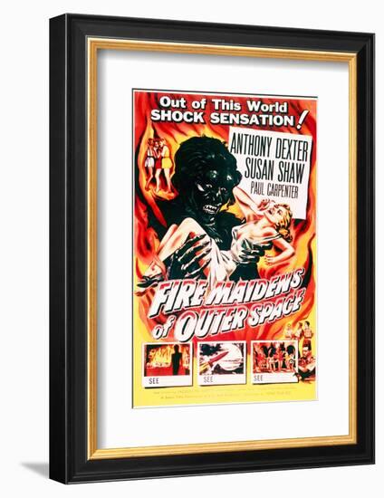 Fire Maidens of Outer Space - Movie Poster Reproduction-null-Framed Photo