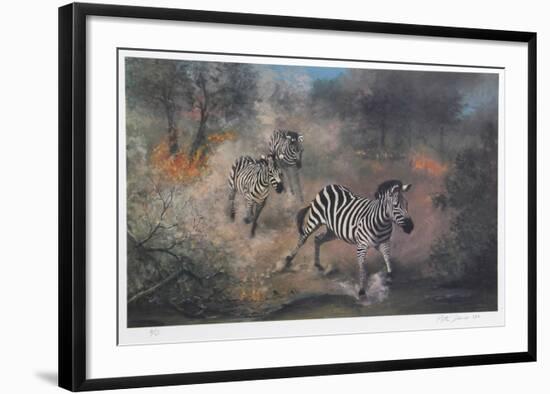 Fire on the Savannah-Peter Darro-Framed Limited Edition