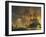 Fire on the Wharves of Algiers-Nicolaas Baur-Framed Art Print