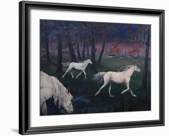 Fire, Panic, Wild Horses, 1947-Bettina Shaw-Lawrence-Framed Giclee Print