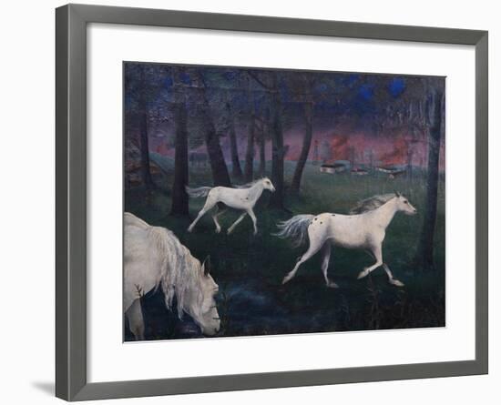 Fire, Panic, Wild Horses, 1947-Bettina Shaw-Lawrence-Framed Giclee Print