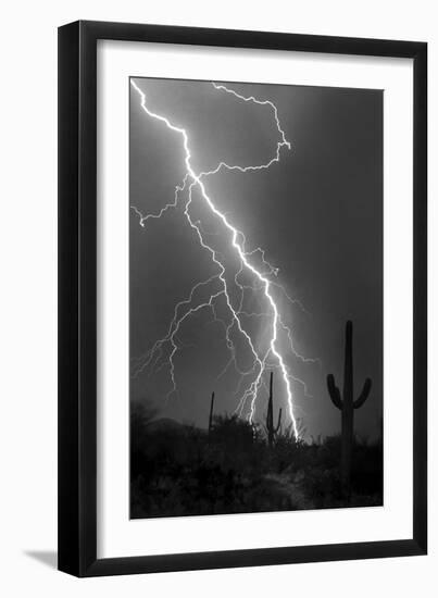 Fire & Rain BW-Douglas Taylor-Framed Photo