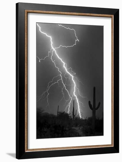 Fire & Rain BW-Douglas Taylor-Framed Photo