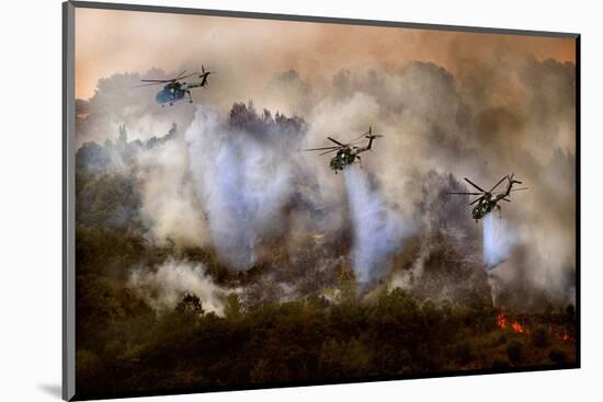 Fire Squad-null-Mounted Art Print