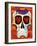 Fire Sugar Skull-Kerri Ambrosino-Framed Giclee Print