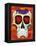 Fire Sugar Skull-Kerri Ambrosino-Framed Premier Image Canvas