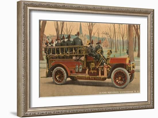 Fire Truck, Manchester, New Hampshire-null-Framed Art Print