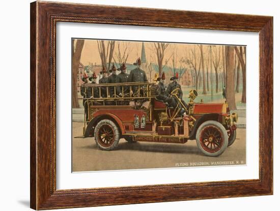 Fire Truck, Manchester, New Hampshire-null-Framed Art Print