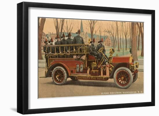 Fire Truck, Manchester, New Hampshire-null-Framed Art Print