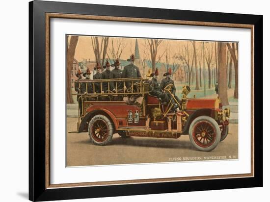 Fire Truck, Manchester, New Hampshire-null-Framed Art Print