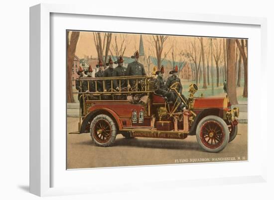 Fire Truck, Manchester, New Hampshire-null-Framed Art Print