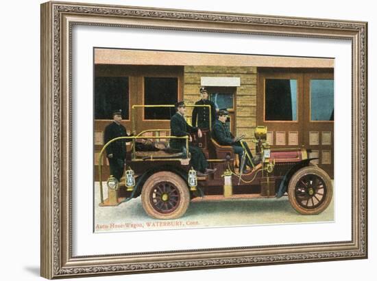 Fire Truck, Waterbury, Connecticut-null-Framed Art Print