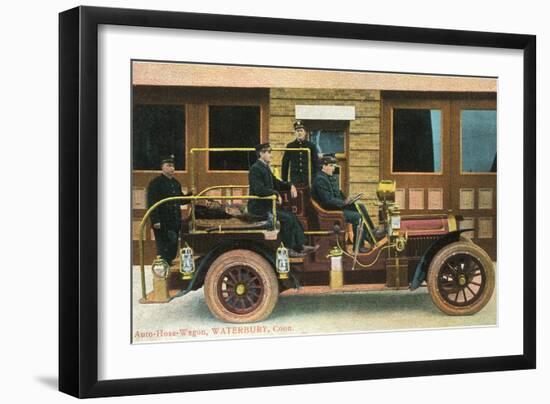 Fire Truck, Waterbury, Connecticut-null-Framed Art Print