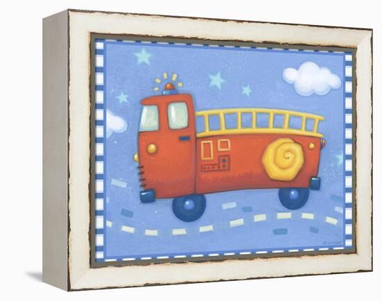 Fire Truck-Viv Eisner-Framed Stretched Canvas