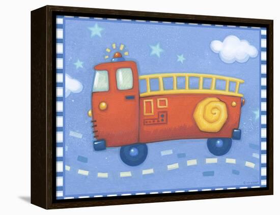 Fire Truck-Viv Eisner-Framed Stretched Canvas