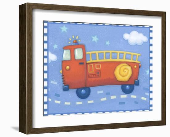 Fire Truck-Viv Eisner-Framed Premium Giclee Print