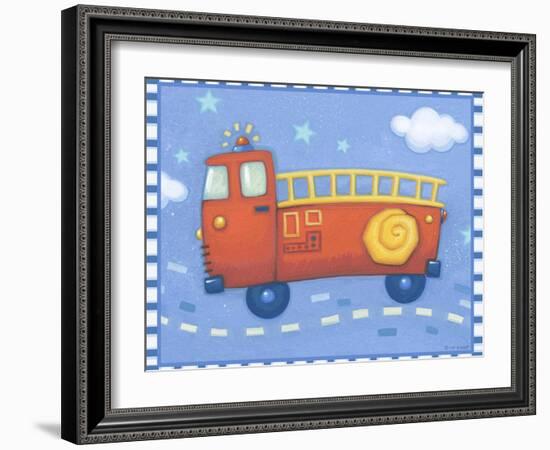 Fire Truck-Viv Eisner-Framed Art Print