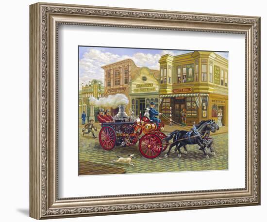 Fire Truck-Lee Dubin-Framed Giclee Print