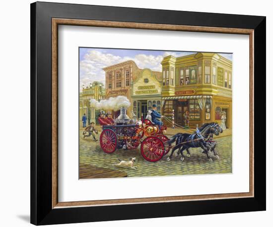 Fire Truck-Lee Dubin-Framed Giclee Print