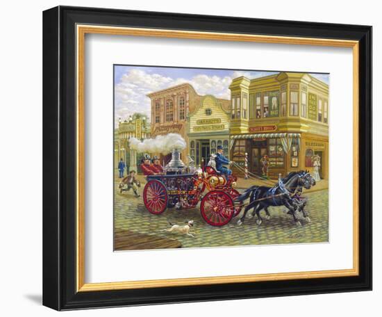 Fire Truck-Lee Dubin-Framed Giclee Print