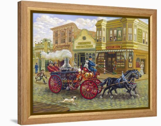 Fire Truck-Lee Dubin-Framed Premier Image Canvas