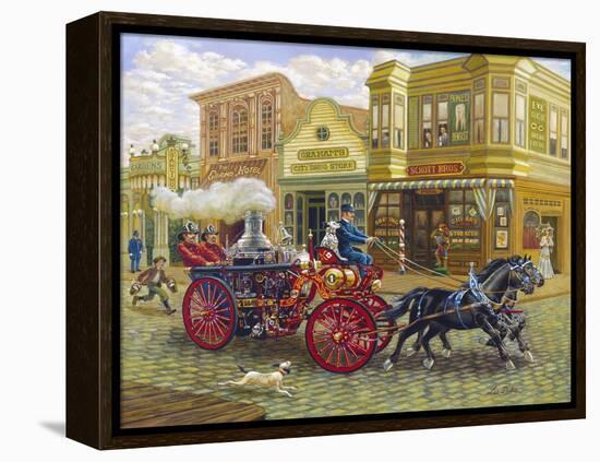 Fire Truck-Lee Dubin-Framed Premier Image Canvas