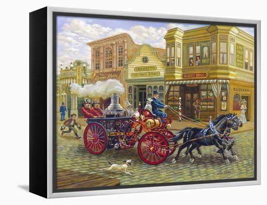 Fire Truck-Lee Dubin-Framed Premier Image Canvas