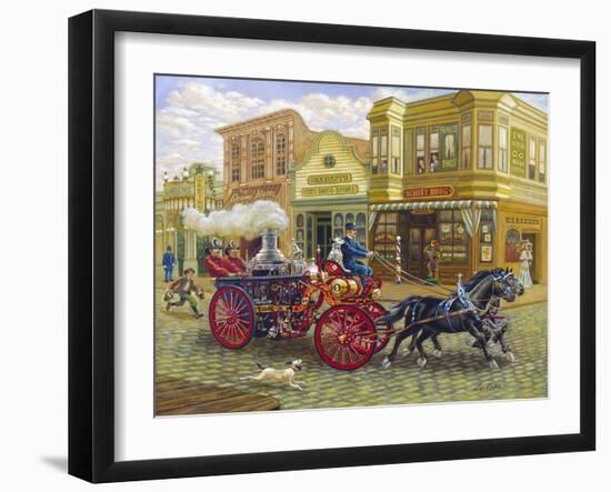 Fire Truck-Lee Dubin-Framed Giclee Print