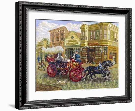 Fire Truck-Lee Dubin-Framed Giclee Print