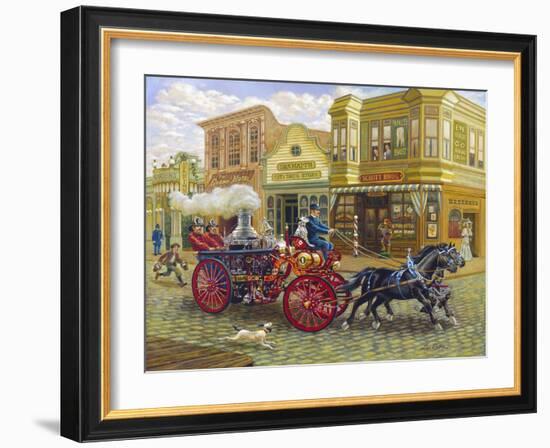 Fire Truck-Lee Dubin-Framed Giclee Print