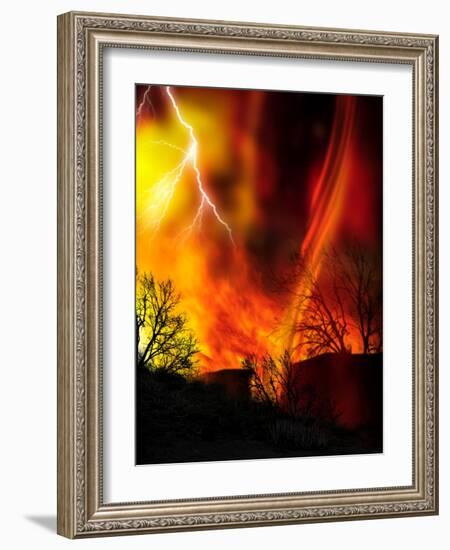 Fire Whirl, Artwork-Victor Habbick-Framed Photographic Print