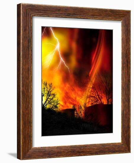 Fire Whirl, Artwork-Victor Habbick-Framed Photographic Print